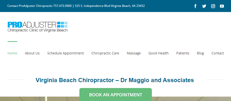 Popular Chiropractors in Virginia Beach