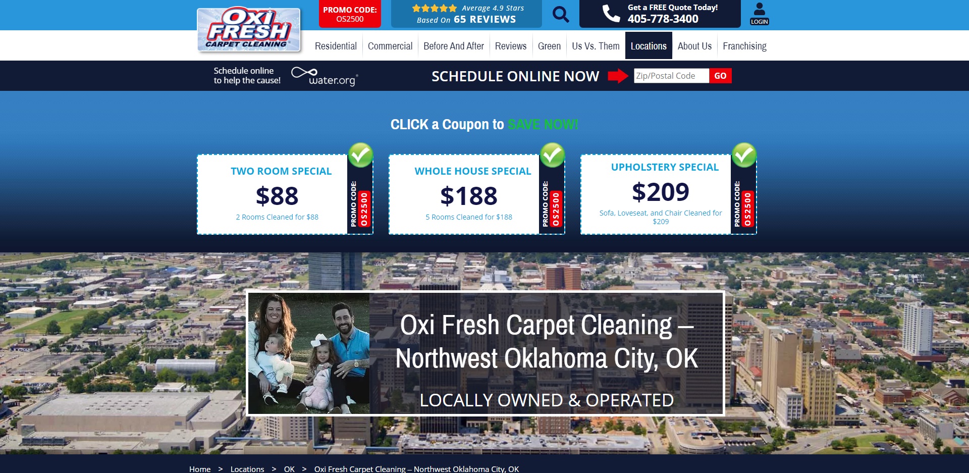 Oklahoma City, OK's Best Carpet Cleaning Services