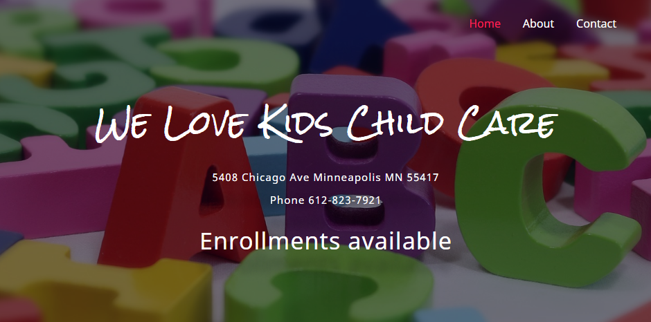 Known Child Care Centres in Minneapolis