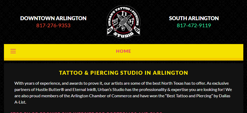 Skilled Tattoo Artists in Arlington
