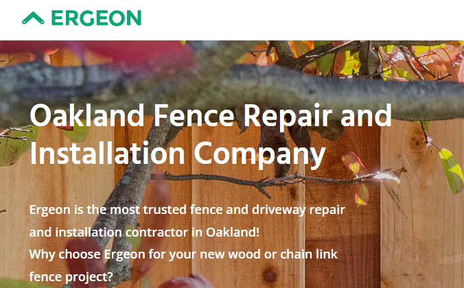 Ergeon Fences and Driveways