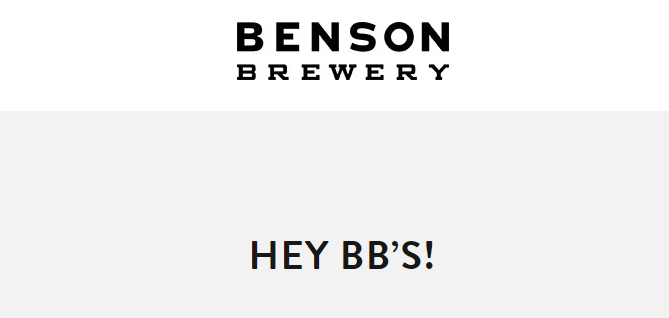 The Benson Brewery