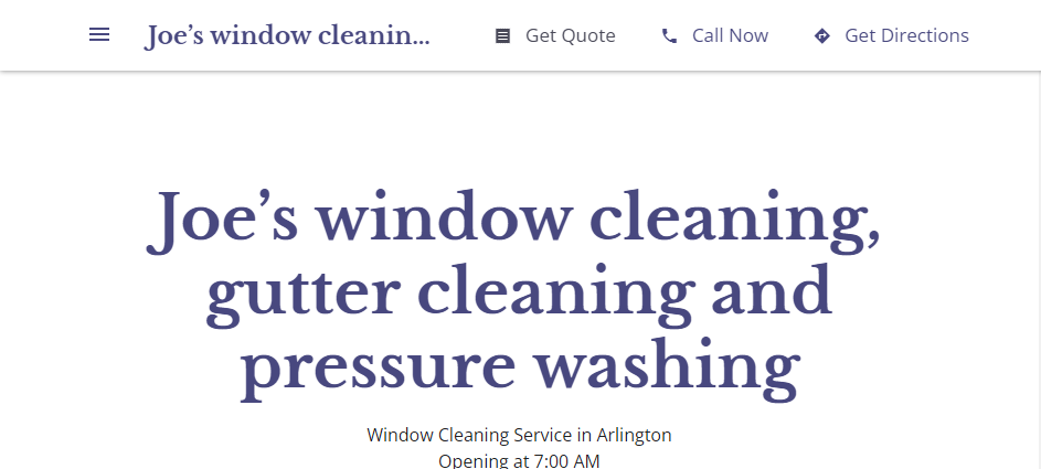 Great Window Cleaners in Arlington