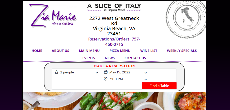 accommodating Italian Restaurants in Virginia Beach, VA