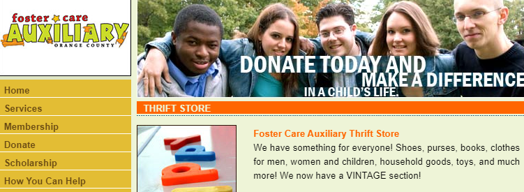 Foster Care Auxiliary Thrift Store