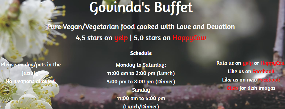 Govinda’s Vegan/Vegetarian Cafe