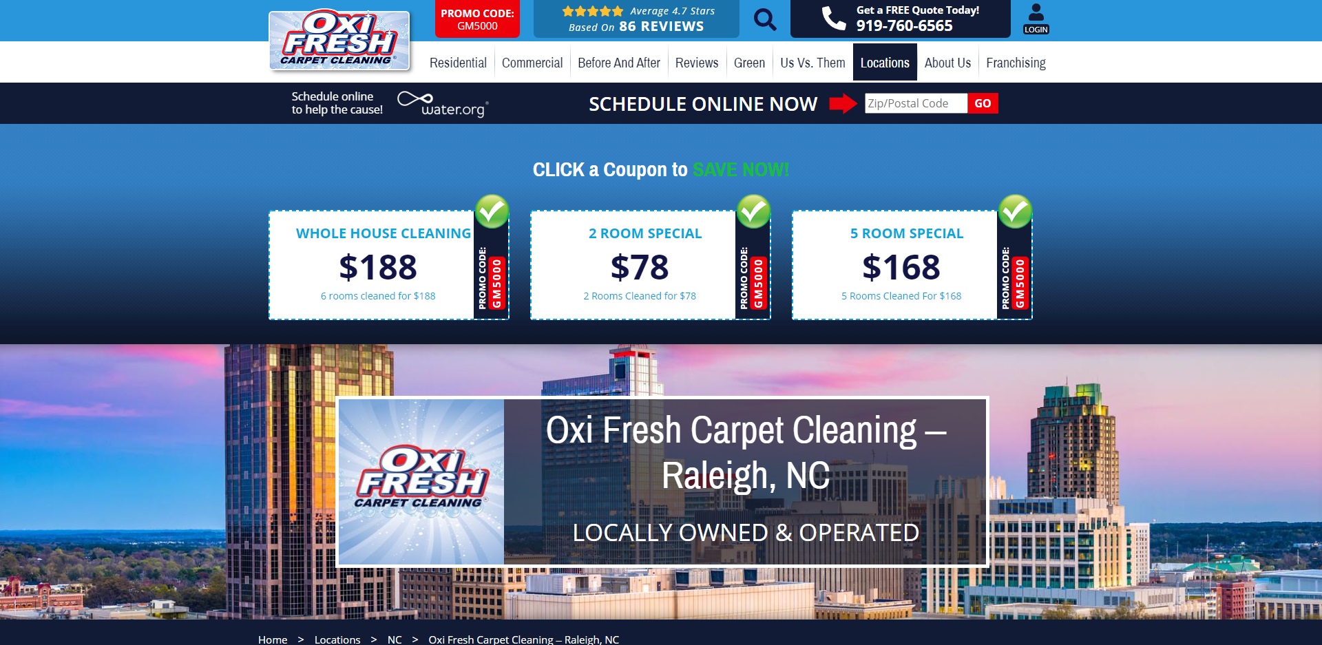 The Best Carpet Cleaning Service in Raleigh, NC