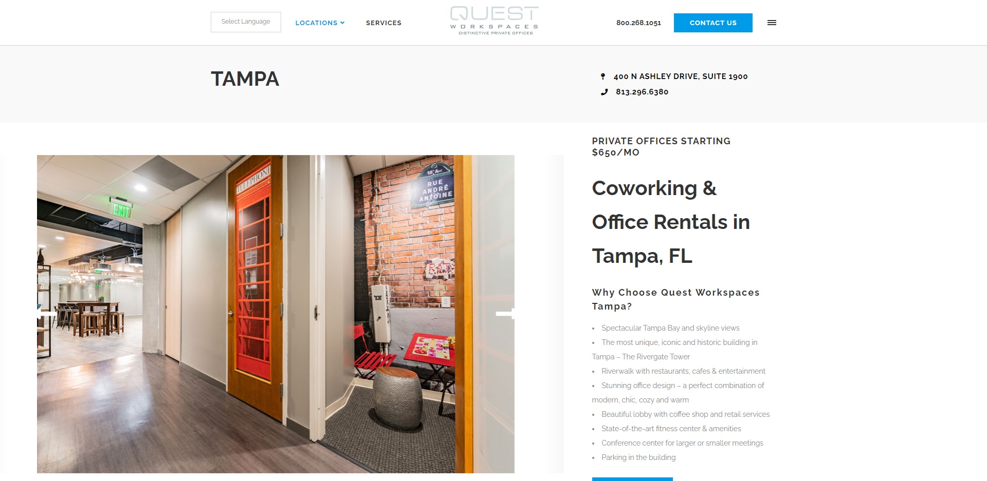 Tampa, FL Best Office Rental Space