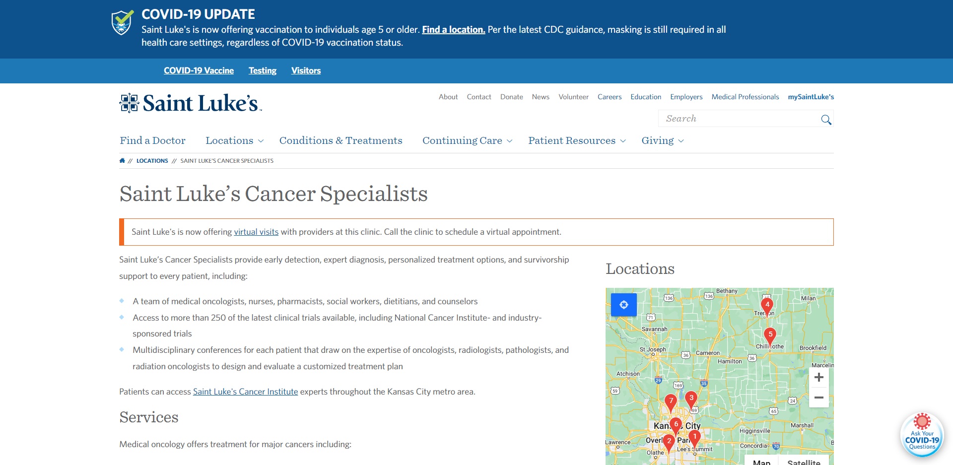 The Best Oncologists in Kansas City, MO