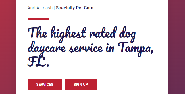 And a Leash, Specialty Petcare