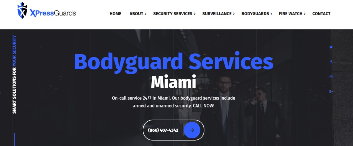 Bodyguard in Miami