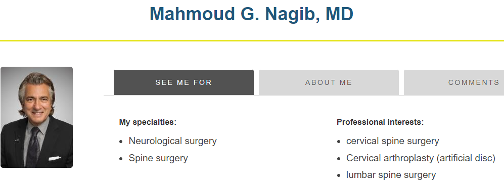Dr. Mahmoud G. Nagib, MD