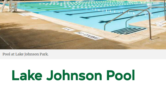 Lake Johnson Pool