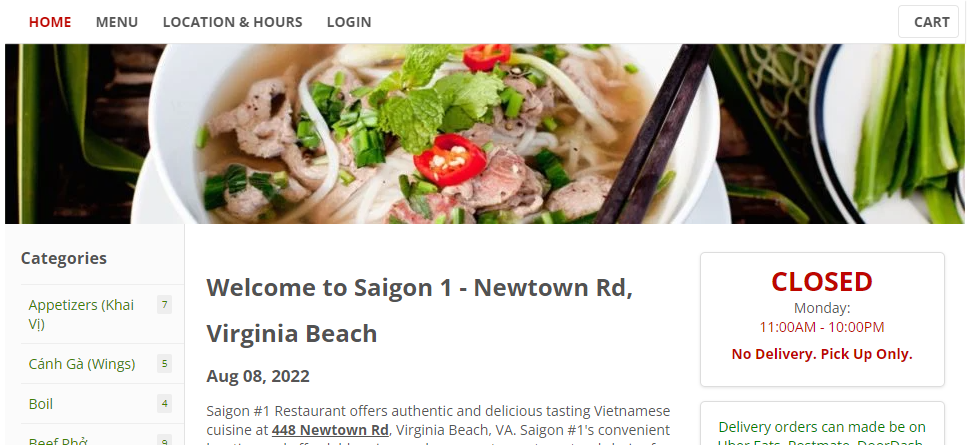 authentic Vietnamese Restaurants in Virginia Beach