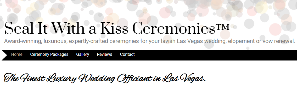 Seal It With A Kiss Ceremonies