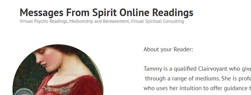 Tammy Ritter Board Certified Massage Therapist, Reiki Healer, Clairvoyant Readings