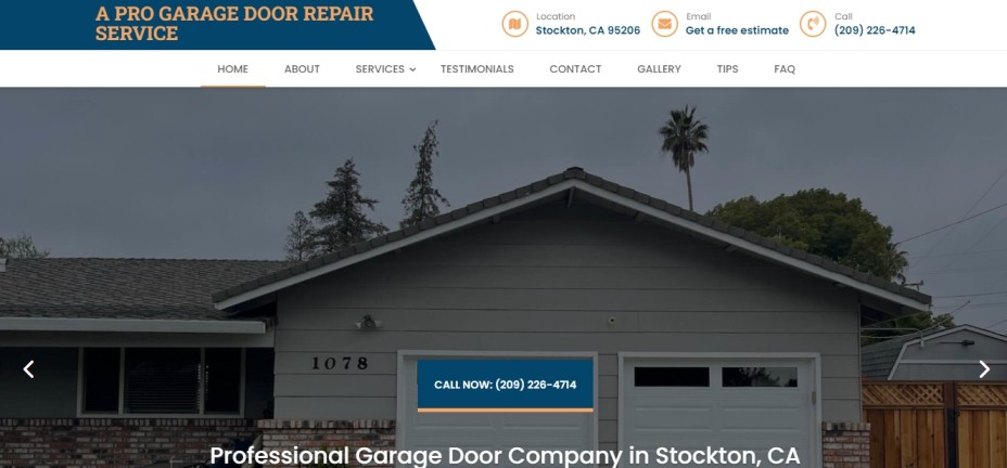 Top Garage Door Repair in Stockton