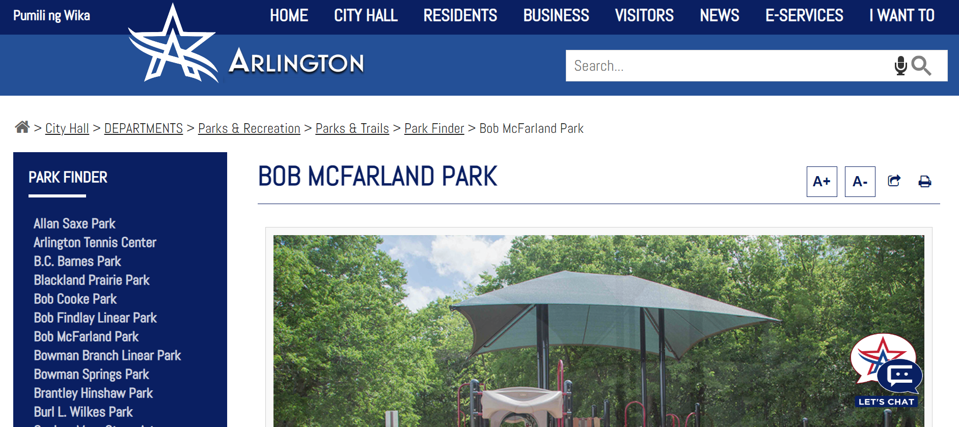 One of the best Parks in Arlington