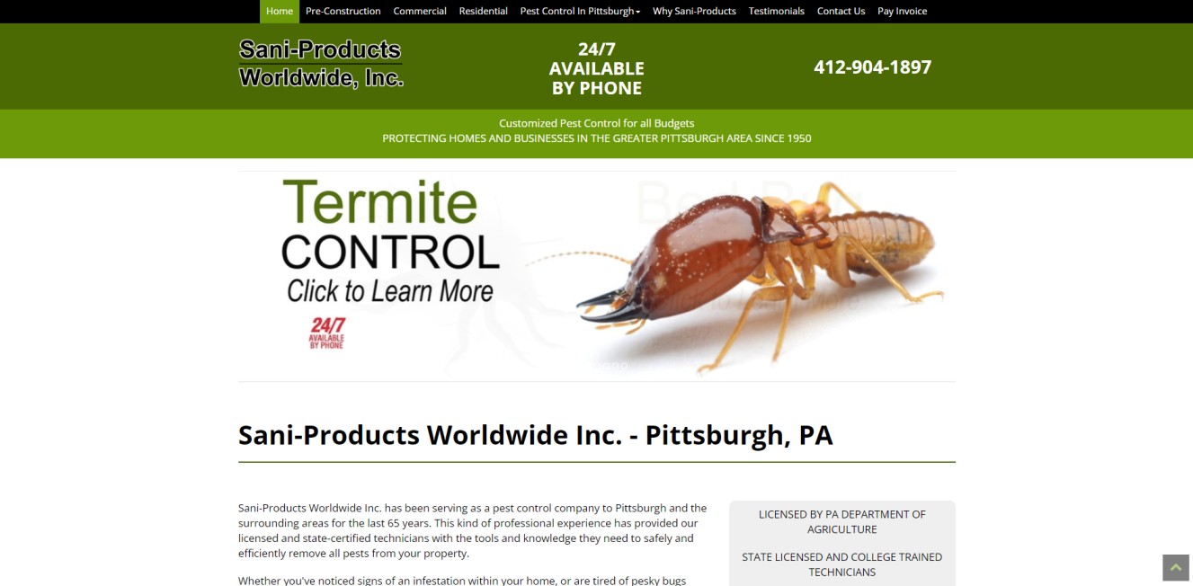One of the best Pest Control Companies in Pittsburgh