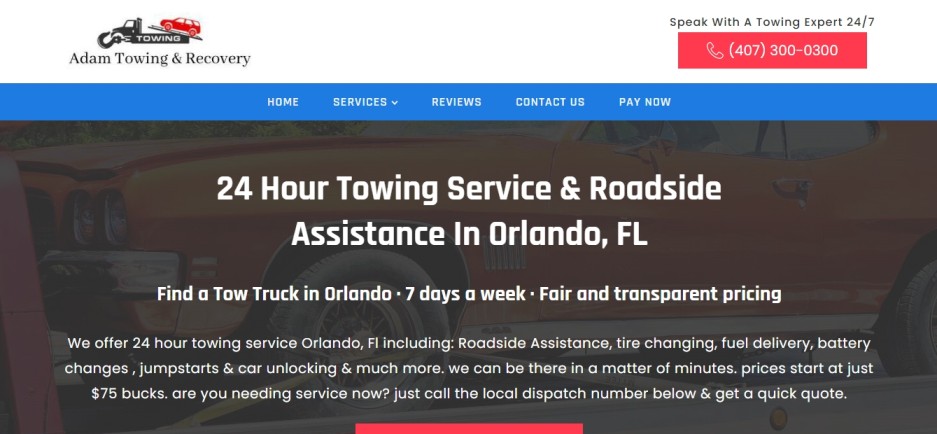 Good Towing Services in Orlando