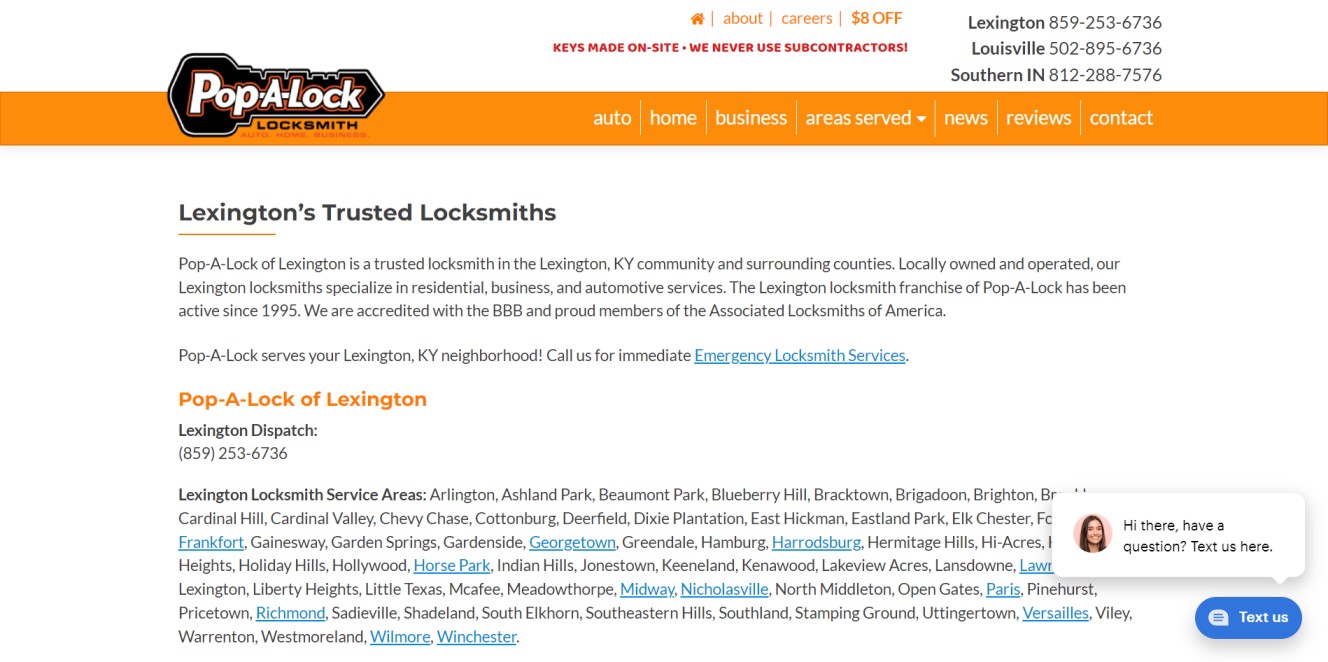 Top Locksmith in Lexington-Fayette