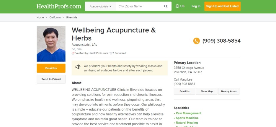 Good Acupuncture in Riverside
