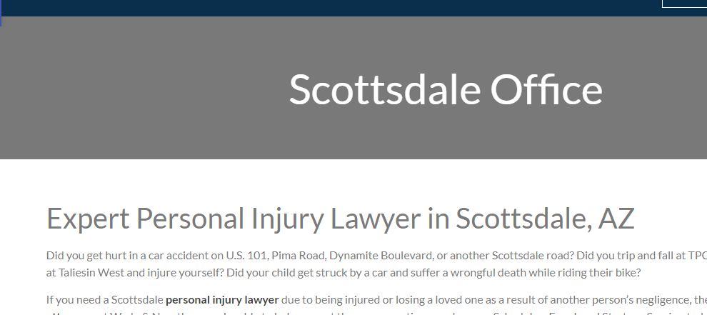 Affordable Personal Injury Attorneys in Scottsdale