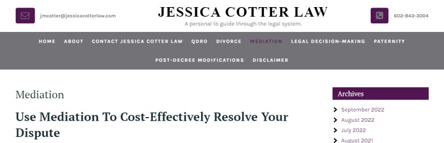 The Law Firm of Jessica M Cotter P.L.L.C.