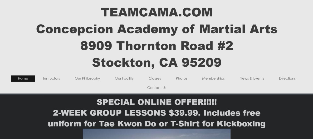 Martial Arts Classes Stockton