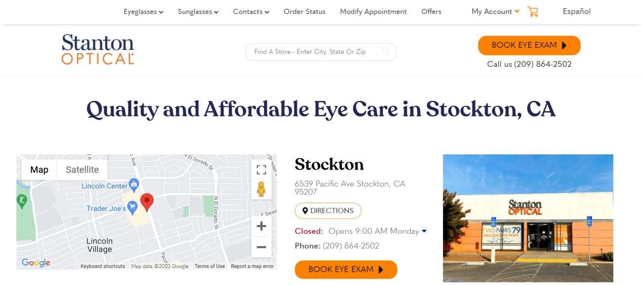 Optometrists in Stockton
